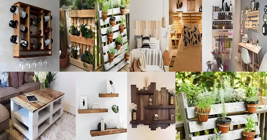 10 ideas Creativas para Reutilizar Madera de Palet Manualidades de Decoración DIY